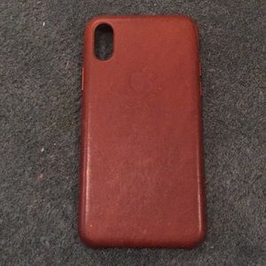 Leather iPhone X case - gently used